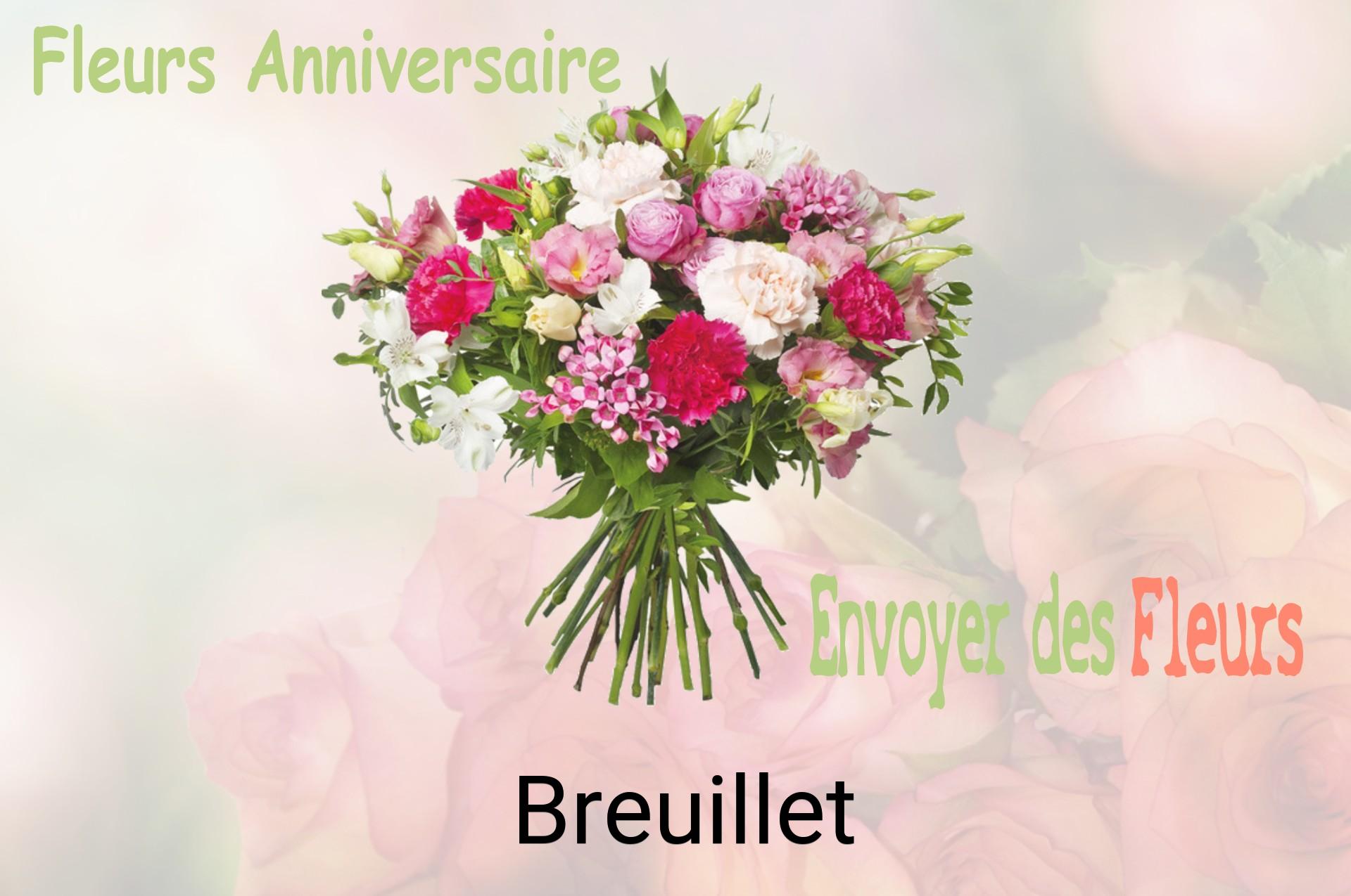 Bouquet de fleurs d’anniversaire livré à Breuillet
